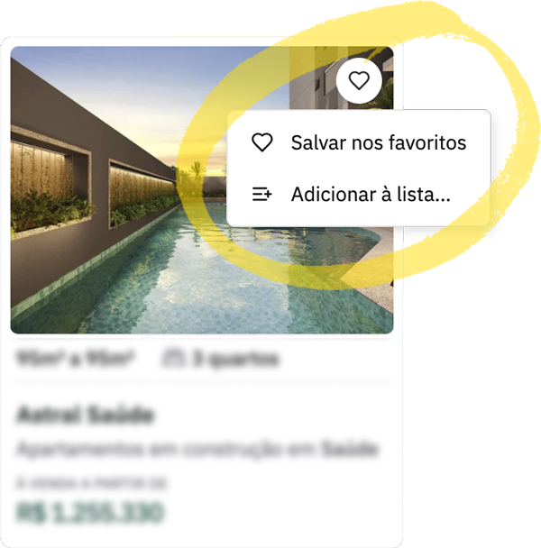 Favorite imóveis na Lanzy